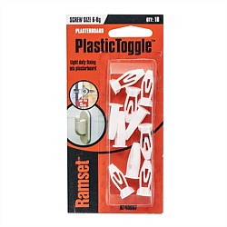 Ramset Plasterboard Plastic Toggle 10Pk