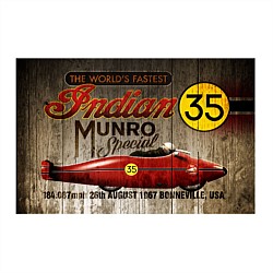 E Hayes Motorworks Original Burt Munro Postcard No. 1