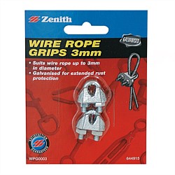 Zenith Wire Rope Grips 2pk