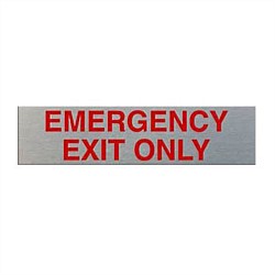 Markit Graphics Emergency Exit Only Sign