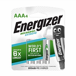 Energizer 4 Pack Rechargeable AAA Batteries