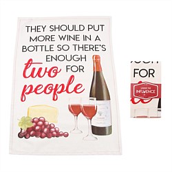 CGB Giftware Under The Influence Tea Towel