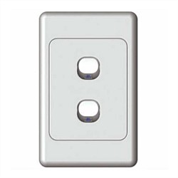 Number 8 Double Vertical Light Switch