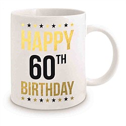 Gold Foil 60th Birthday Mug