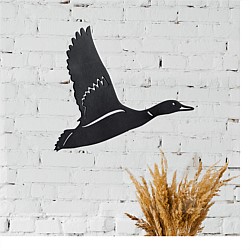 Beachcomber Flying Duck Corten Steel Wall Art