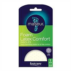 Footcare Maseur Foam Latex Comfort Insoles
