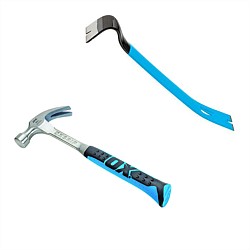 OX Pro Claw Hammer & Handy Bar Combo Pack