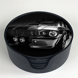 Ford Mustang 'Eleanor' Glass Coaster Set