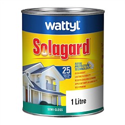 Wattyl Solagard Exterior Water Based Paint Semi Gloss White