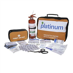 Platinum Vehicle First Aid Kit & Fire Extinguisher