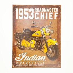 Indian 53 Roadmaster Tin Sign