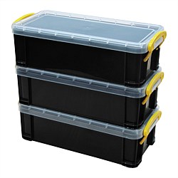 Minituff Plastic Storage Boxes 3 Pack